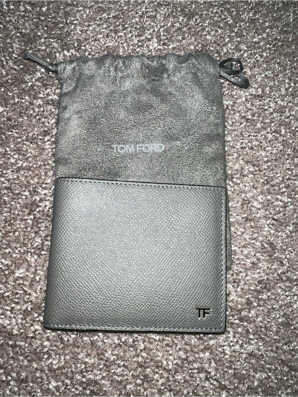 Tom Ford Calfskin Wallet - Gray